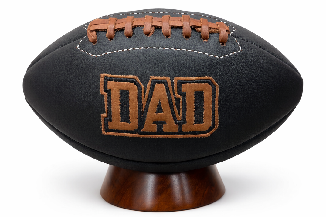 Vintage "DAD" Football (Black)