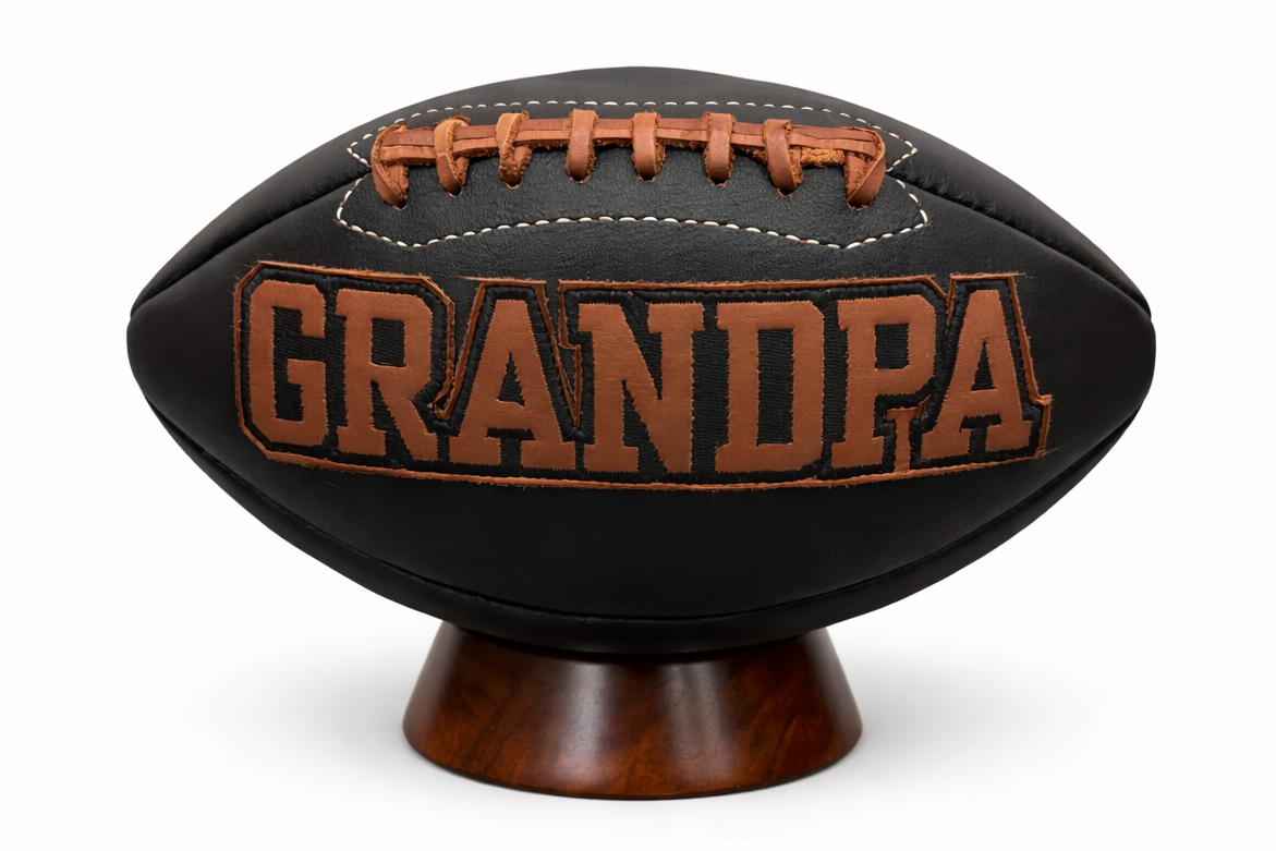 Vintage "GRANDPA" Football (Black)