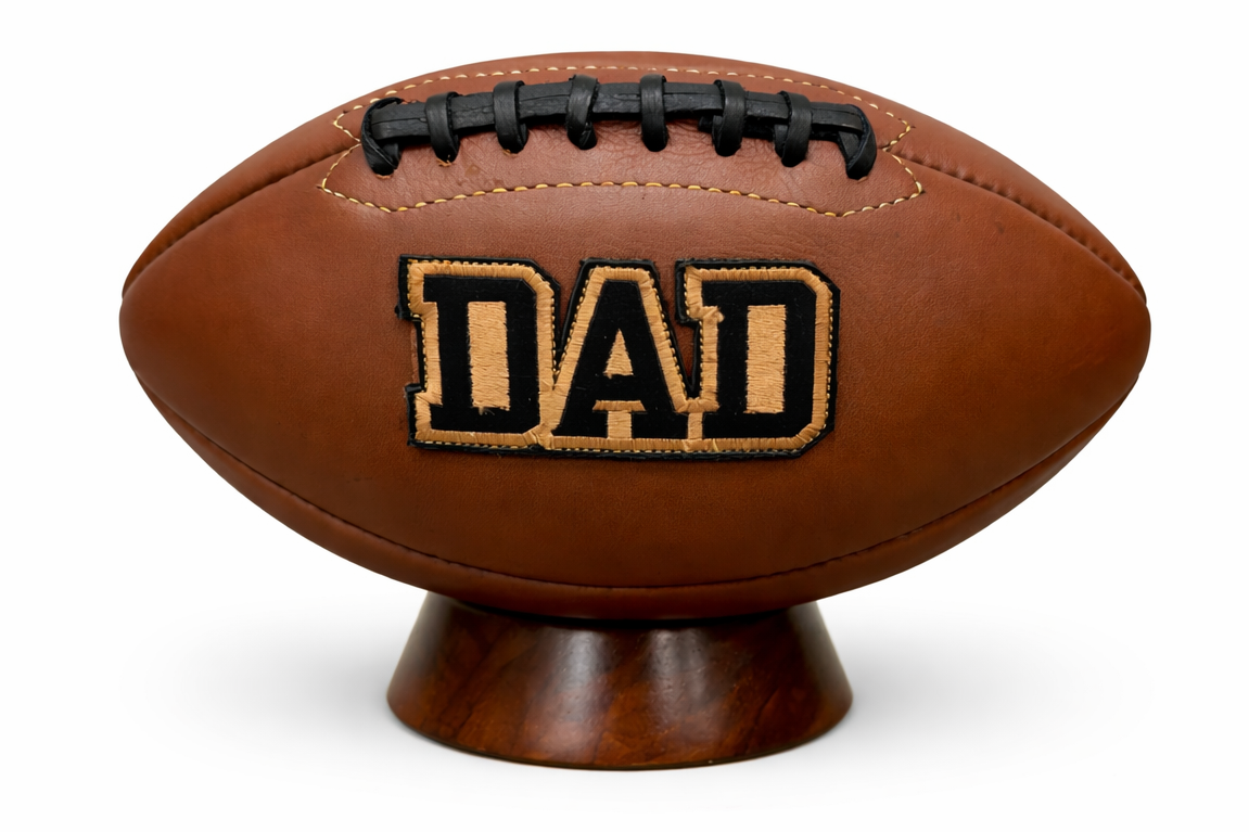 Vintage "DAD" Football (Tan)