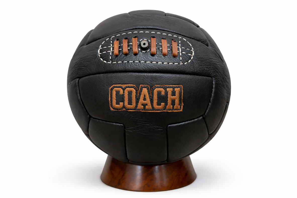 Vintage "COACH" Soccer Ball (Black)