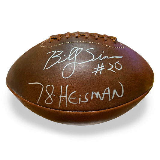 Vintage Billy Sims Heisman Autograph Football