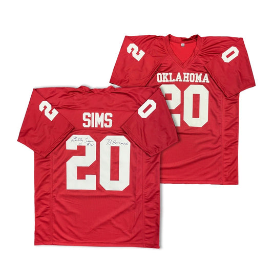 Billy Sims Autographed Jersey (Red)