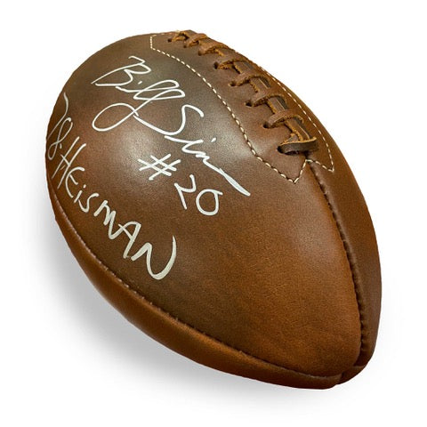 Vintage Billy Sims Heisman Autograph Football